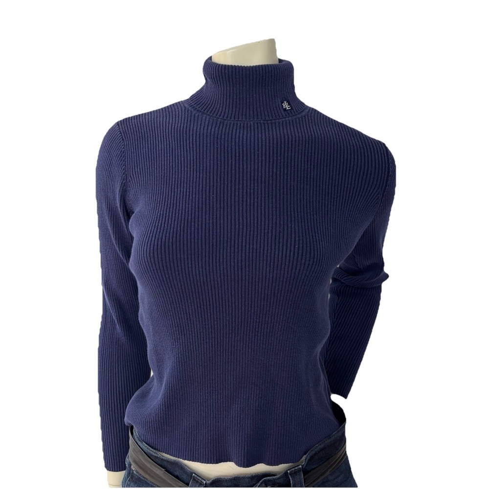 Lauren Ralph Lauren Navy Turtleneck Sweater